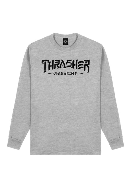 Thrasher Thrash & Destroy Longsleeve sportgrey – Vorderansicht
