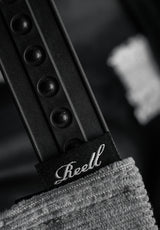 Flat 6-Panel Cap bluegrey-cord Closeup1