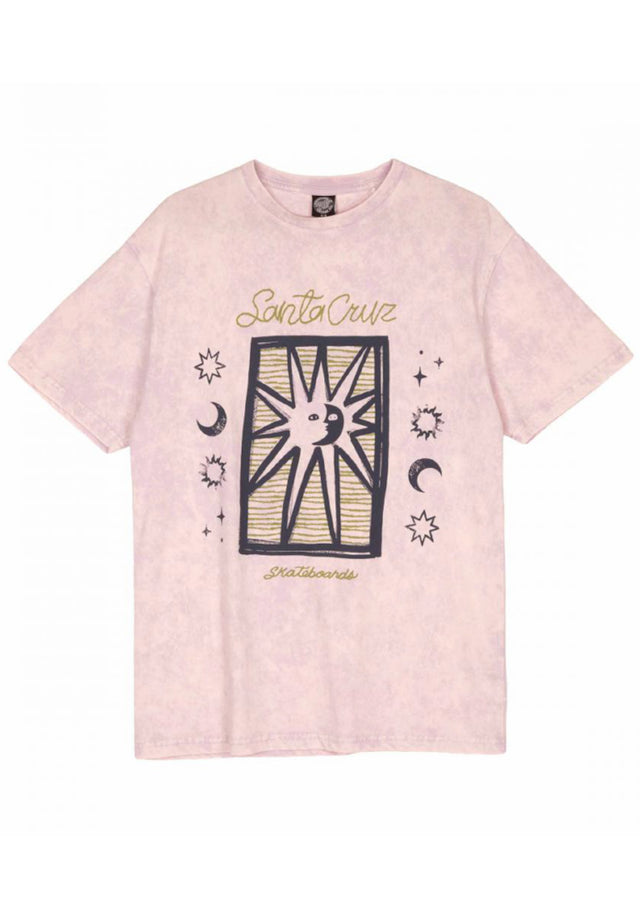 Sun Stamp Script lilac-acidwash Vorderansicht