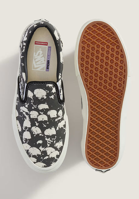 Skate Slip-On skullpileblack-white-gum Oberansicht