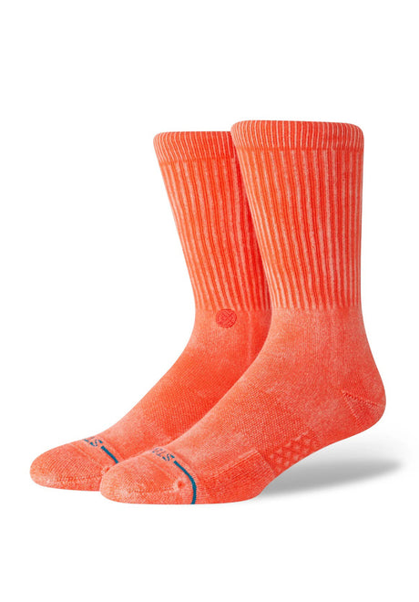 Icon Dyed Crew coral Vorderansicht