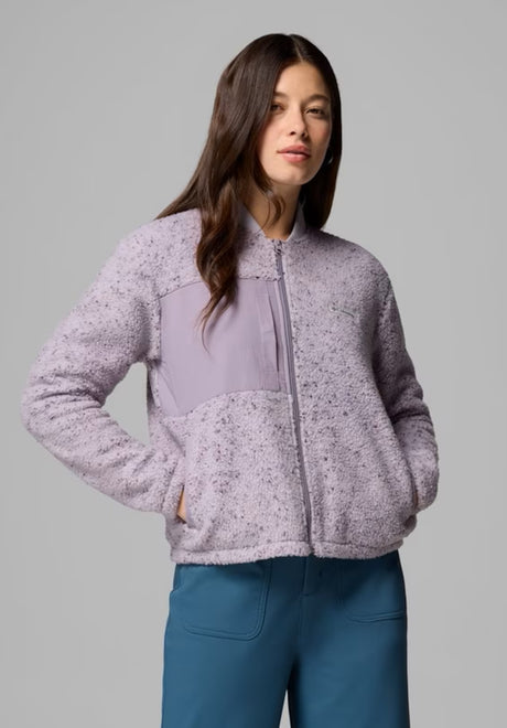 Stellar Path Fleece Bomber Full Zip lavenderpearl-shalepurple Vorderansicht