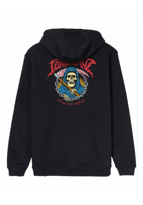 Santa-Cruz Out Of Time Hoodie black – Vorderansicht