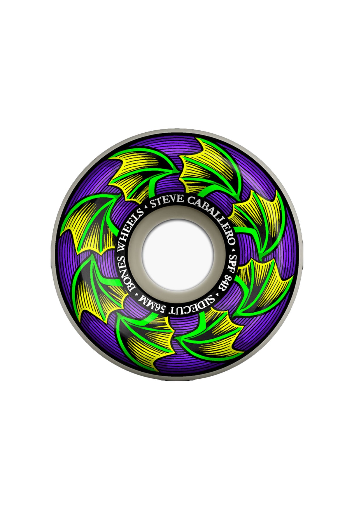 SPF Steve Caballero Bat Wings Sidecuts 84B white Vorderansicht