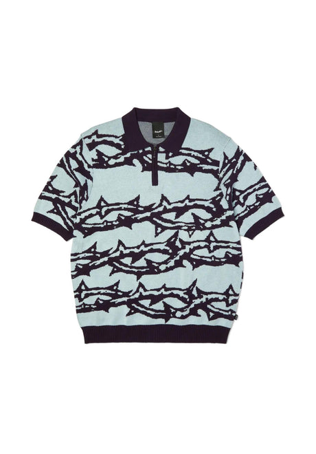 Fantasies Knit Ss Top lightblue Vorderansicht