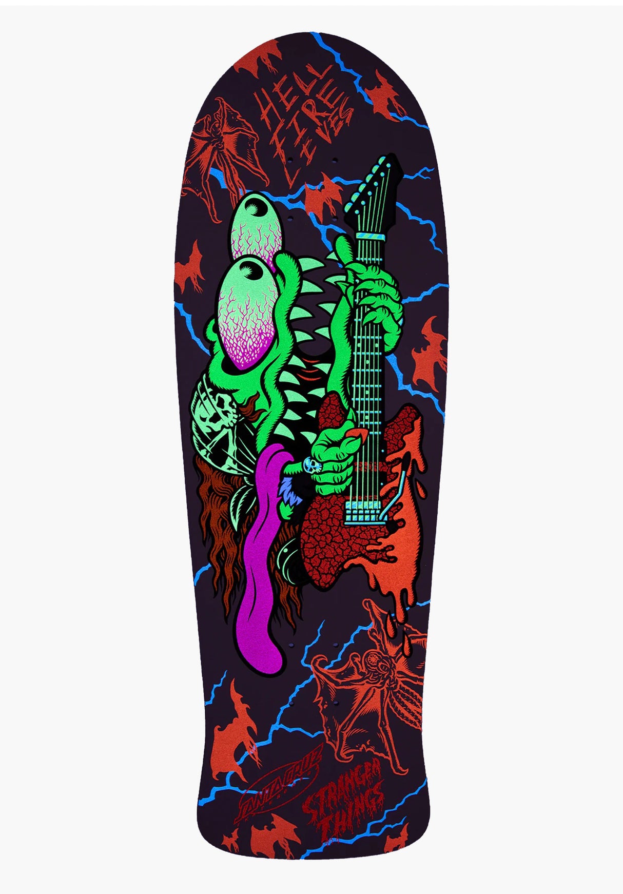 X Stranger Things Meek Slasher Eddie Reveal glow-in-the-dark Rueckenansicht