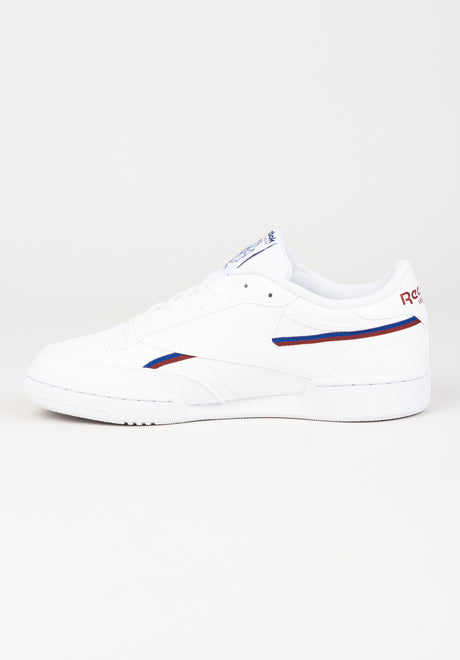 Club C 85 vegan white-classiccobalt-burgundy Oberansicht