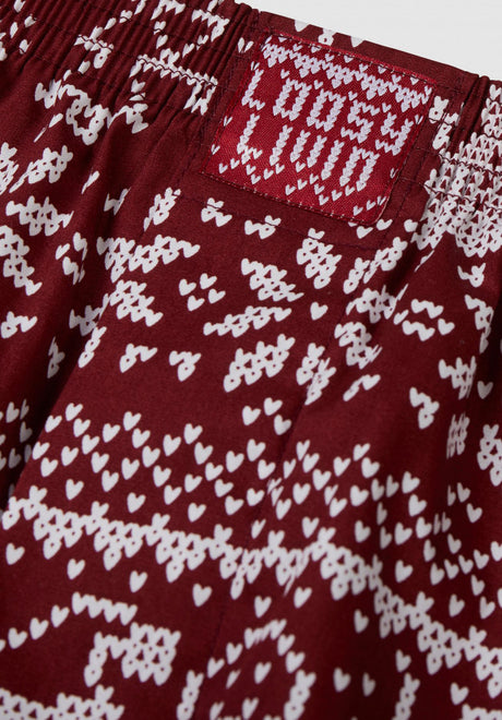 Scandi burgundy Rueckenansicht