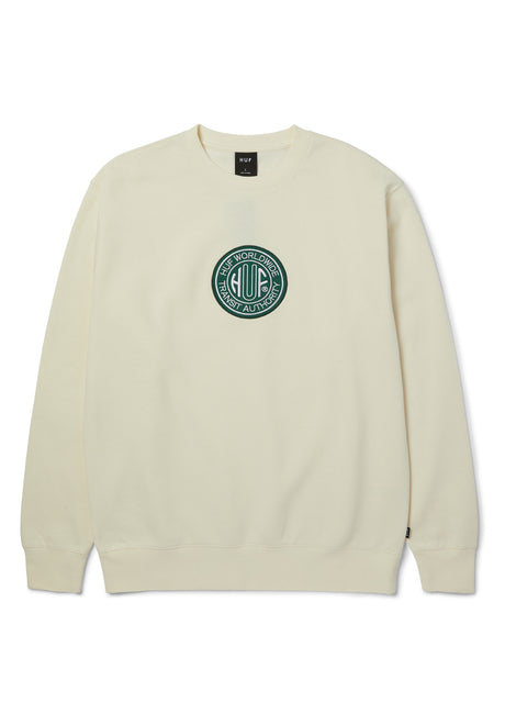 HUF Transit Authority Sweatshirt bleach – Vorderansicht