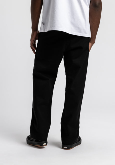 Regular Chino black Rueckenansicht