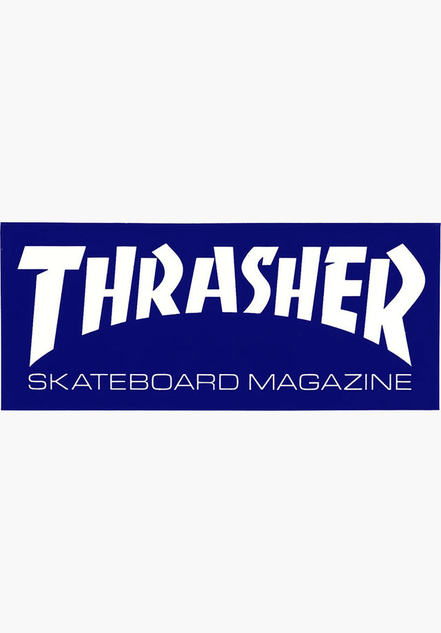 Skate Mag Standard Sticker 1-1/2 x 4 blue Vorderansicht