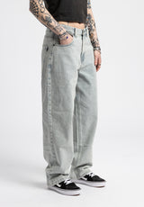 Alby-Baggy icegreywashed Rueckenansicht