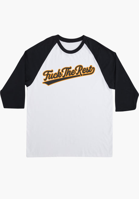 FTR Team 3/4 Sleeve Midweight white-black Closeup1