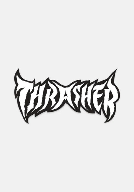 Metal Sticker black-white Vorderansicht