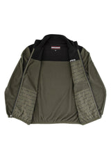 BTG Fleece Jacket army-black Closeup1