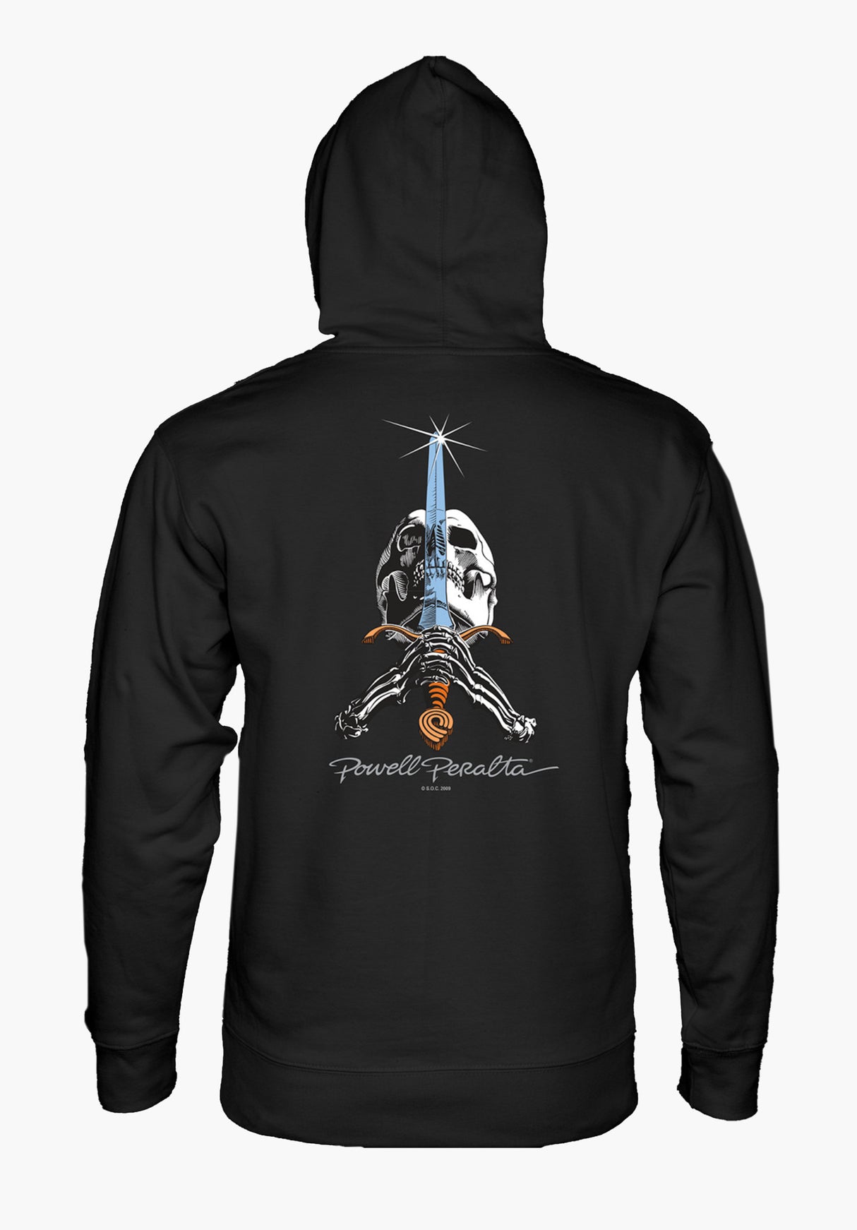 Skull & Sword black Vorderansicht