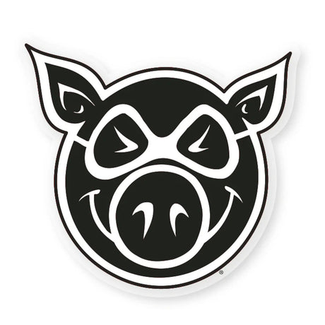 Head MD Sticker black-white Vorderansicht