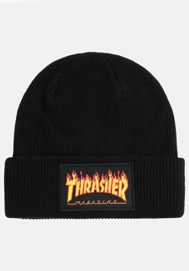 Flame Patch black Vorderansicht