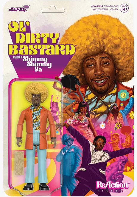 ODB ReAction Figure Wave 3 ODB Shimmy Shimmy Ya multicolored Rueckenansicht