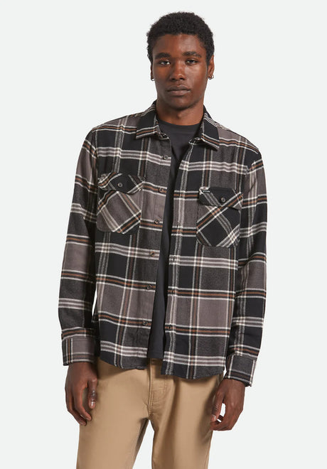 Bowery Flannel black-charcoal-pinecone Vorderansicht