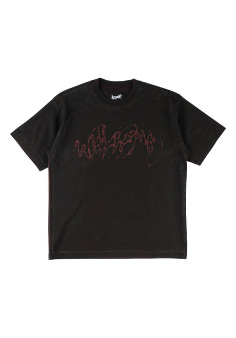 Weep Overprint Knit blackplum Vorderansicht