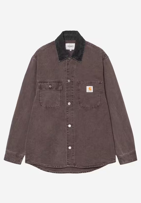 Mitch Shirt Jac palisander-blackdusky-canvas Vorderansicht