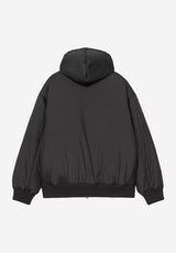 W' Hodded Gadd black Rueckenansicht