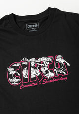 Sk8 Roots Tee black Rueckenansicht