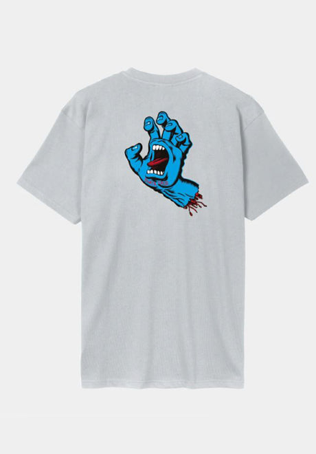 Santa-Cruz Screaming Hand Chest T-Shirt mist – Vorderansicht