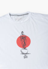 Kimono white Rueckenansicht