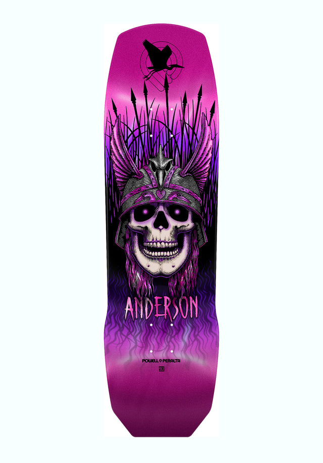 Andy Anderson Heron Skull pink-foil Vorderansicht