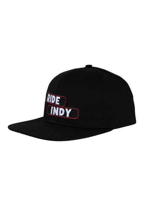 Sticker Slap 6-Panel Unstructured Mid Snapback black Vorderansicht