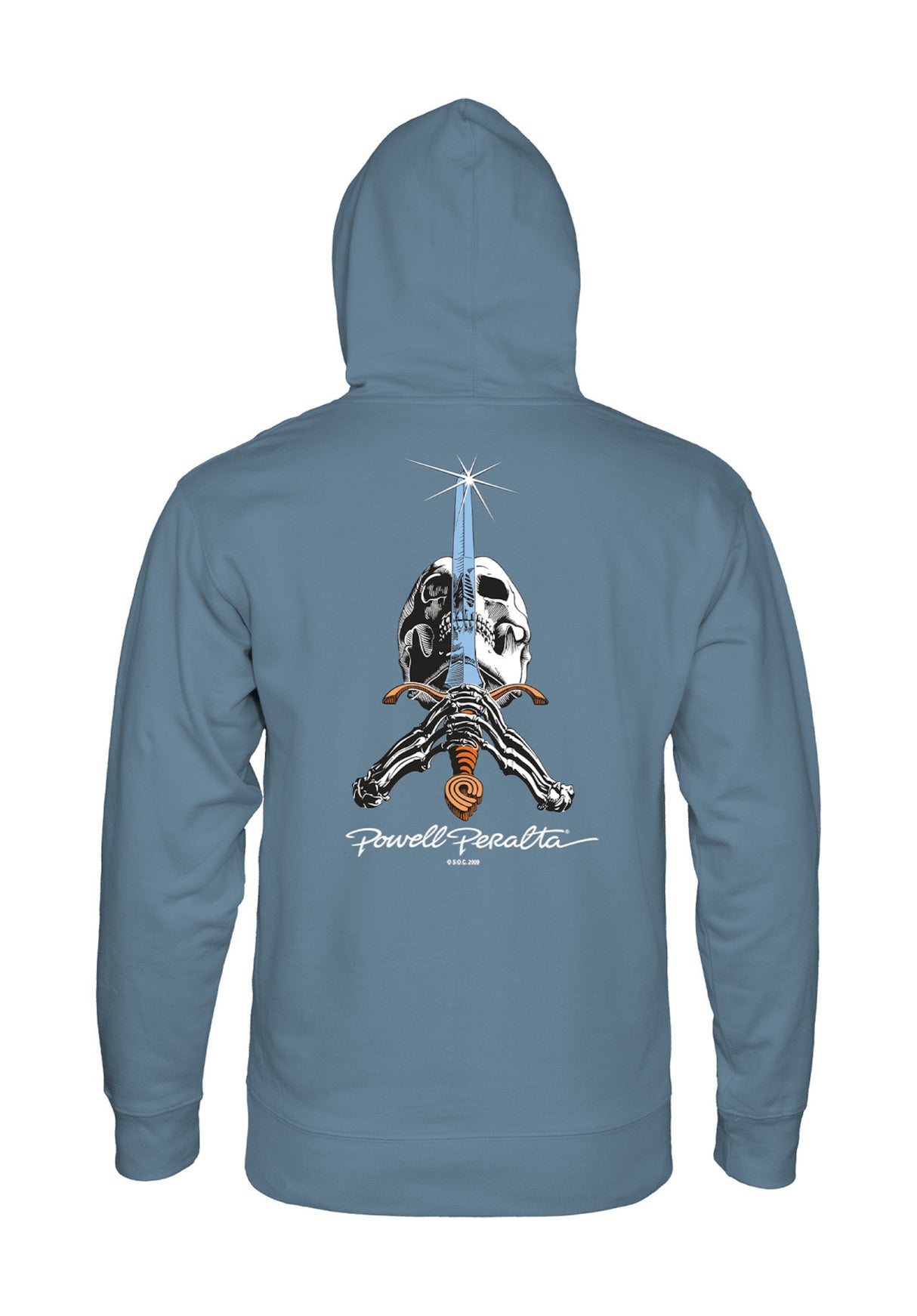 Skull & Sword slate-blue Vorderansicht