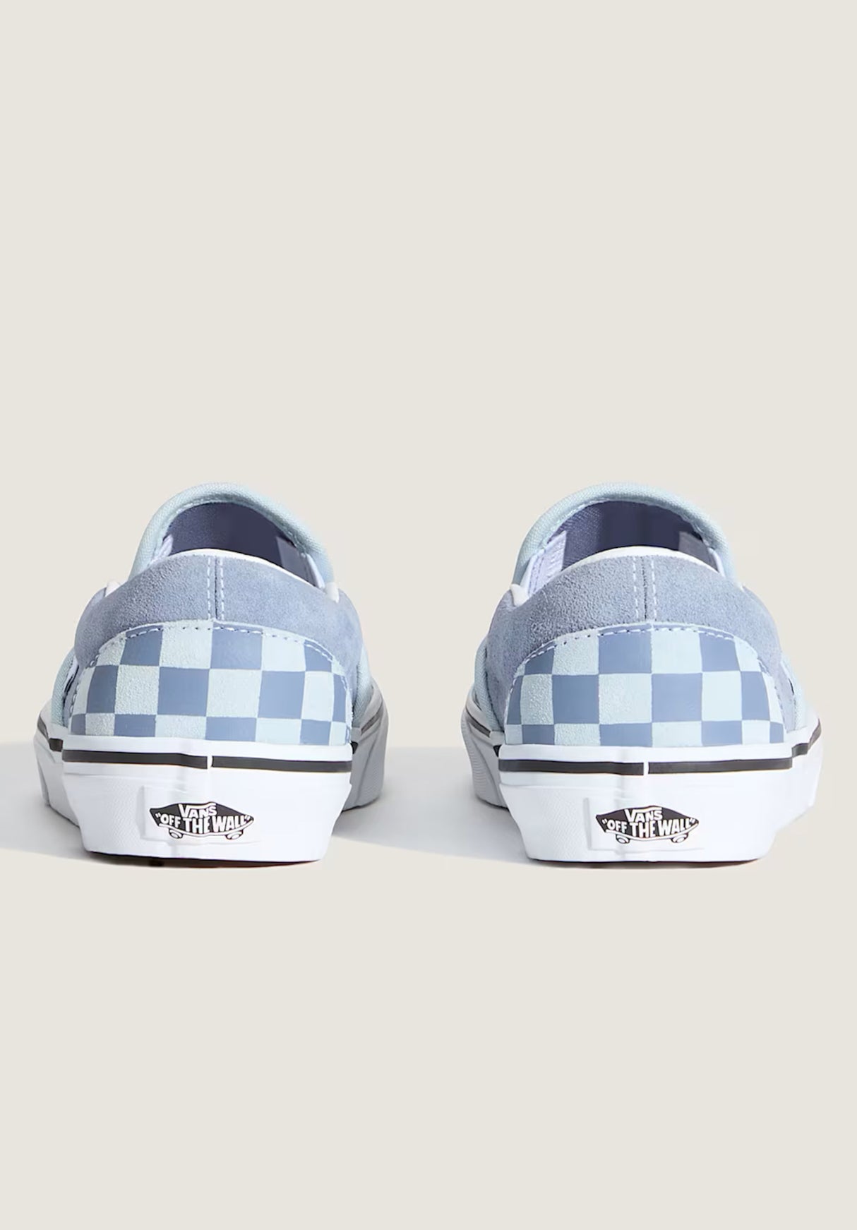 Classic Slip-On checkerboard-lightblue Closeup2