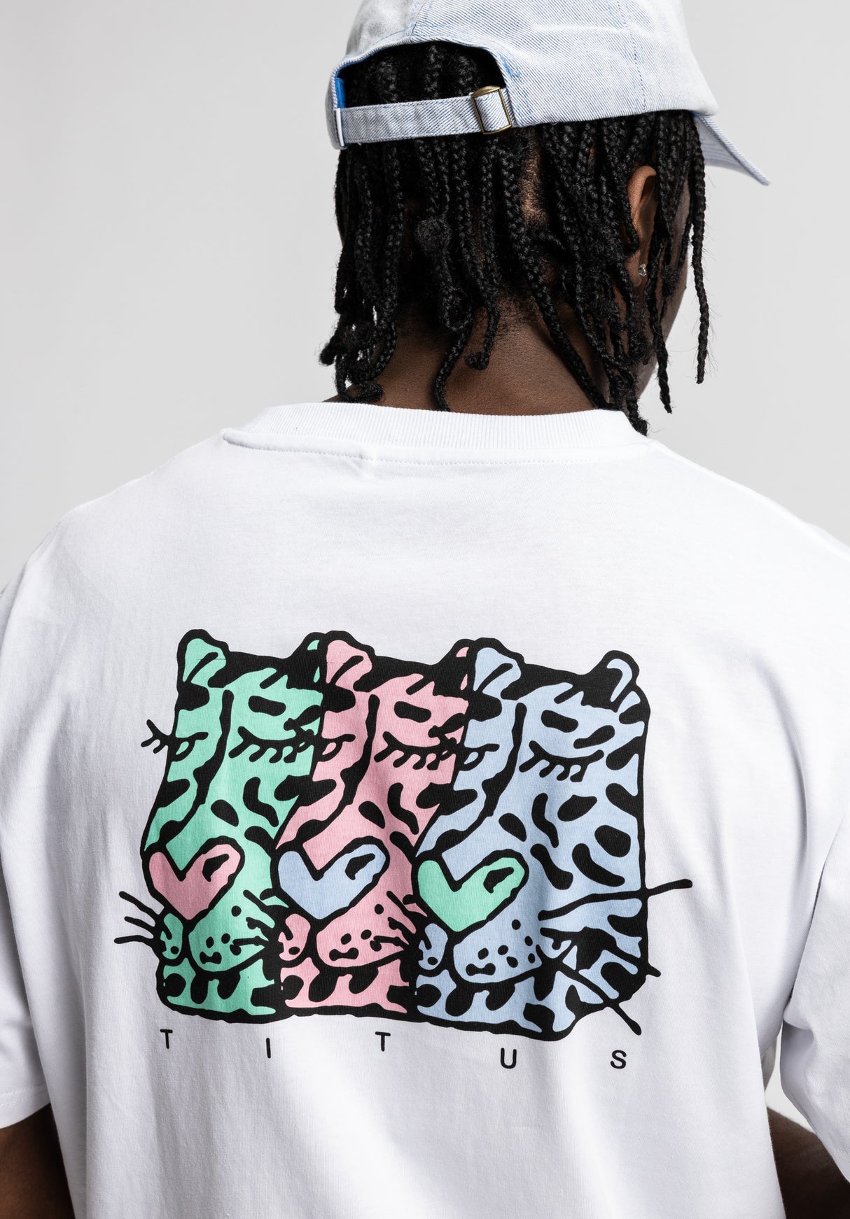 Cat Person BP white Rueckenansicht