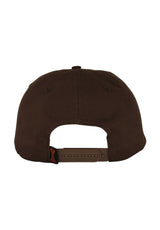 Built To Grind 5-Panel Snapback Unstructured chocolate Rueckenansicht