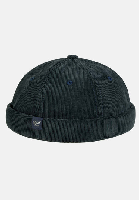 Docker Cap navy-corduroy Vorderansicht