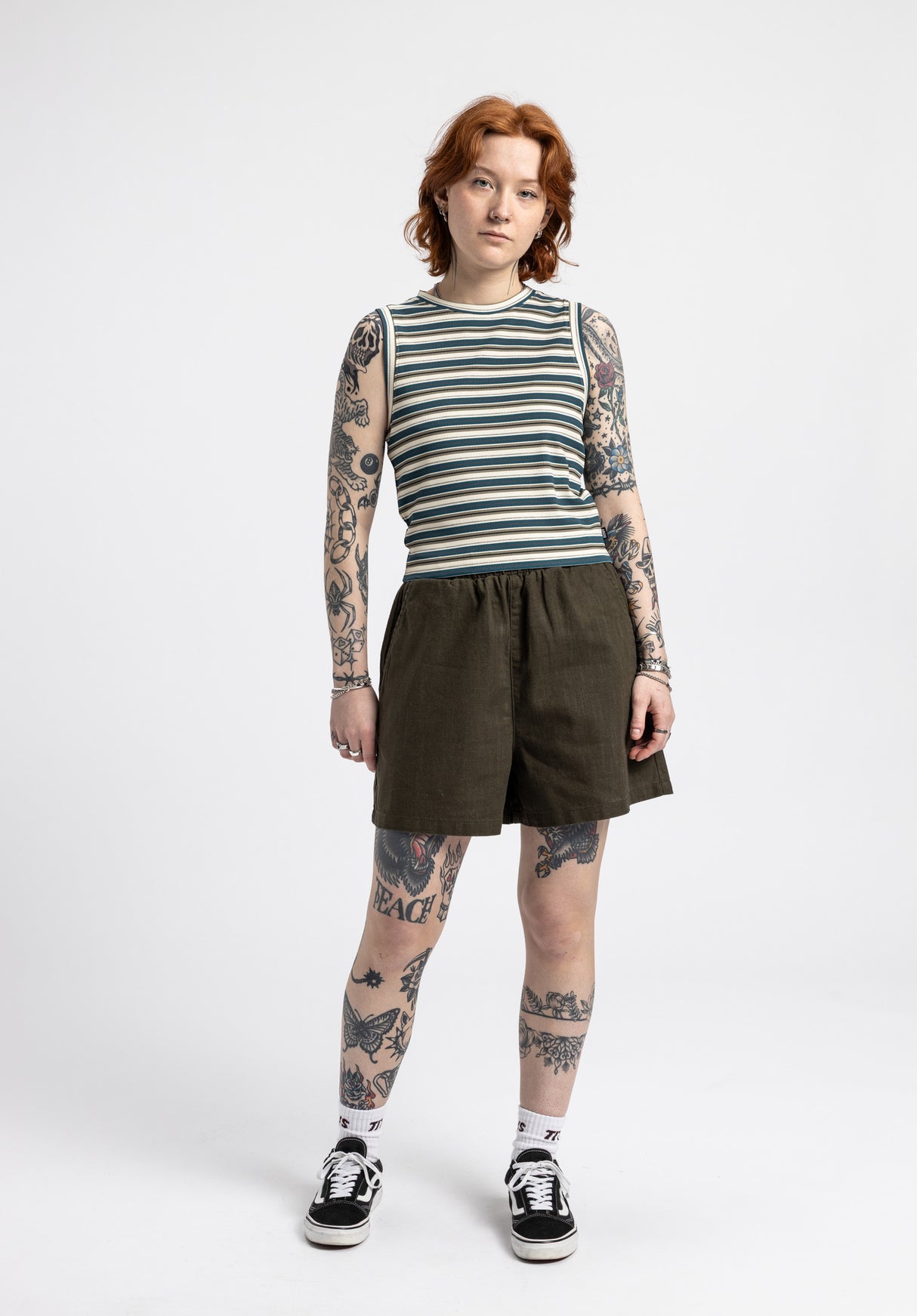 Azra offwhite-striped Oberansicht