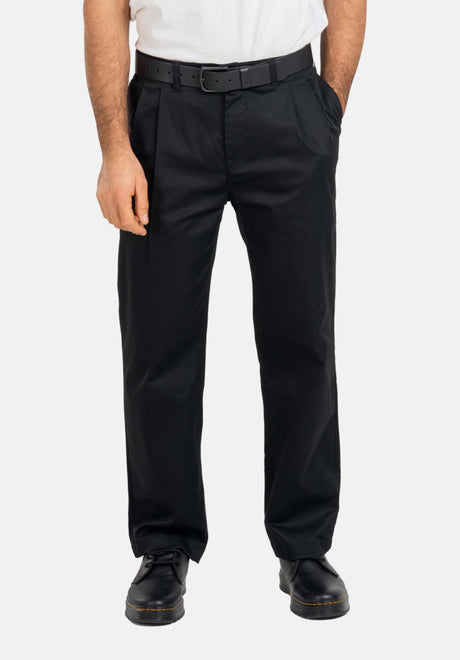 Reell Bowie Chino PC Chino- / Stoffhose deepblack – Vorderansicht