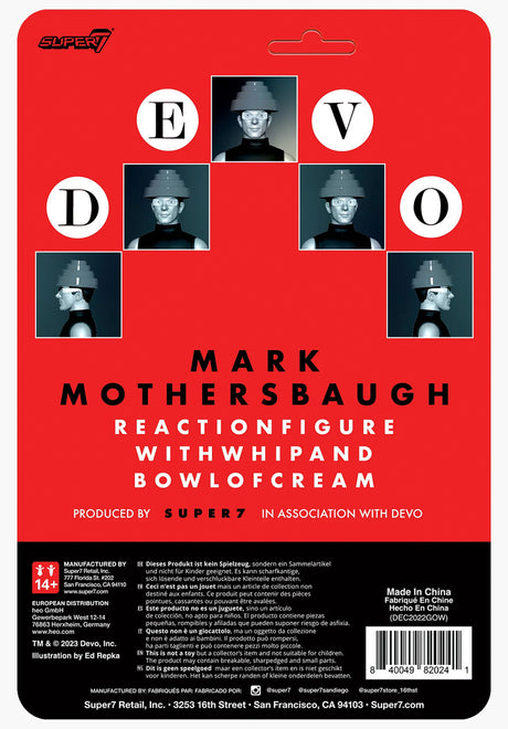 Devo ReAction Figure Wave 1 Whip It Mark Mothersba multicolored Closeup1