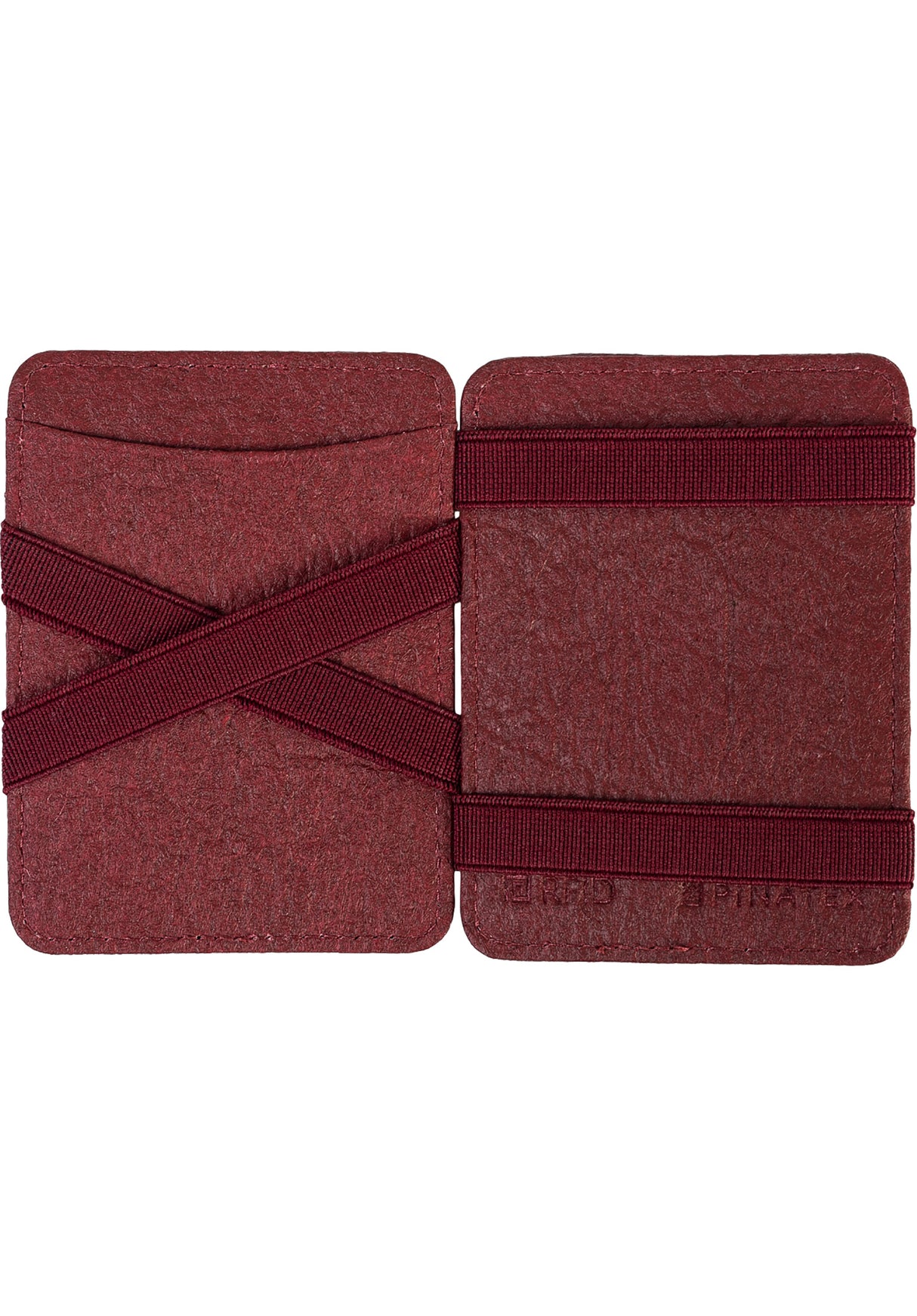 Magic Wallet Coin Vegan mulberry Rueckenansicht