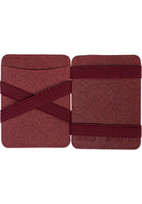 Magic Wallet Coin Vegan mulberry Rueckenansicht