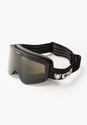 Goggle Four S solid black-black Vorderansicht