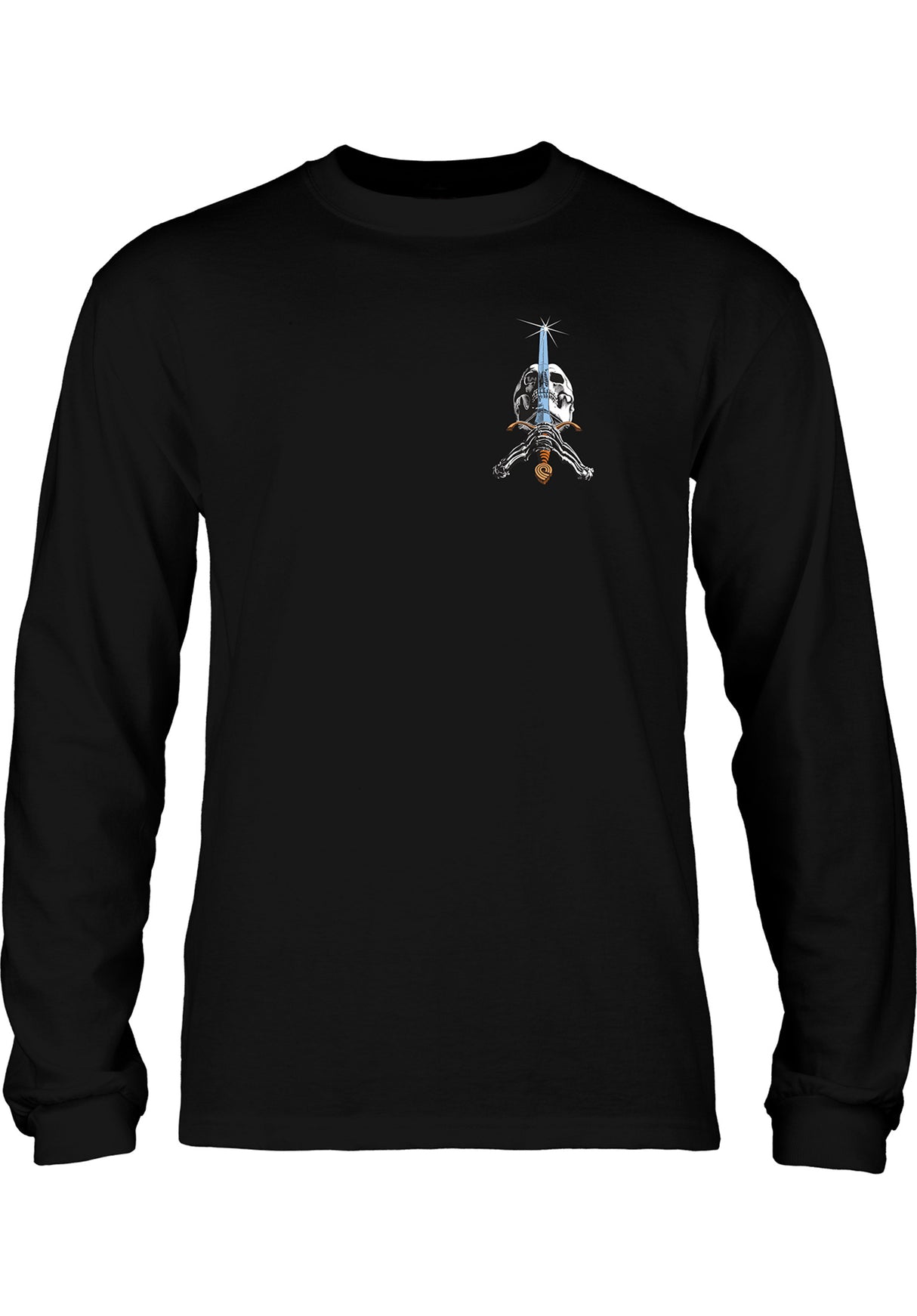 Skull & Sword black Rueckenansicht