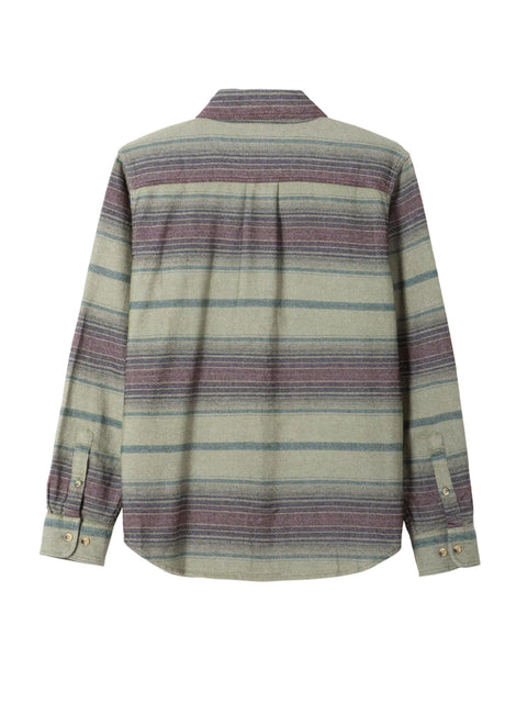 Dark Seas Summit Hemd-Langarm brown-olive – Rückenansicht