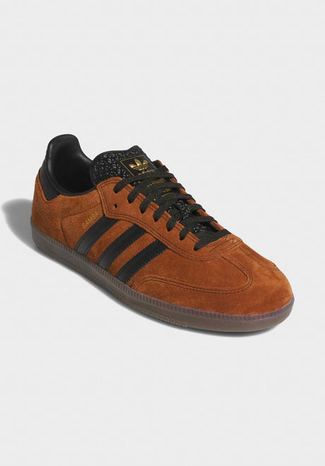 adidas-skateboarding Samba ADV Schuhe Jungs dubrown-coreblack-gum – Vorderansicht