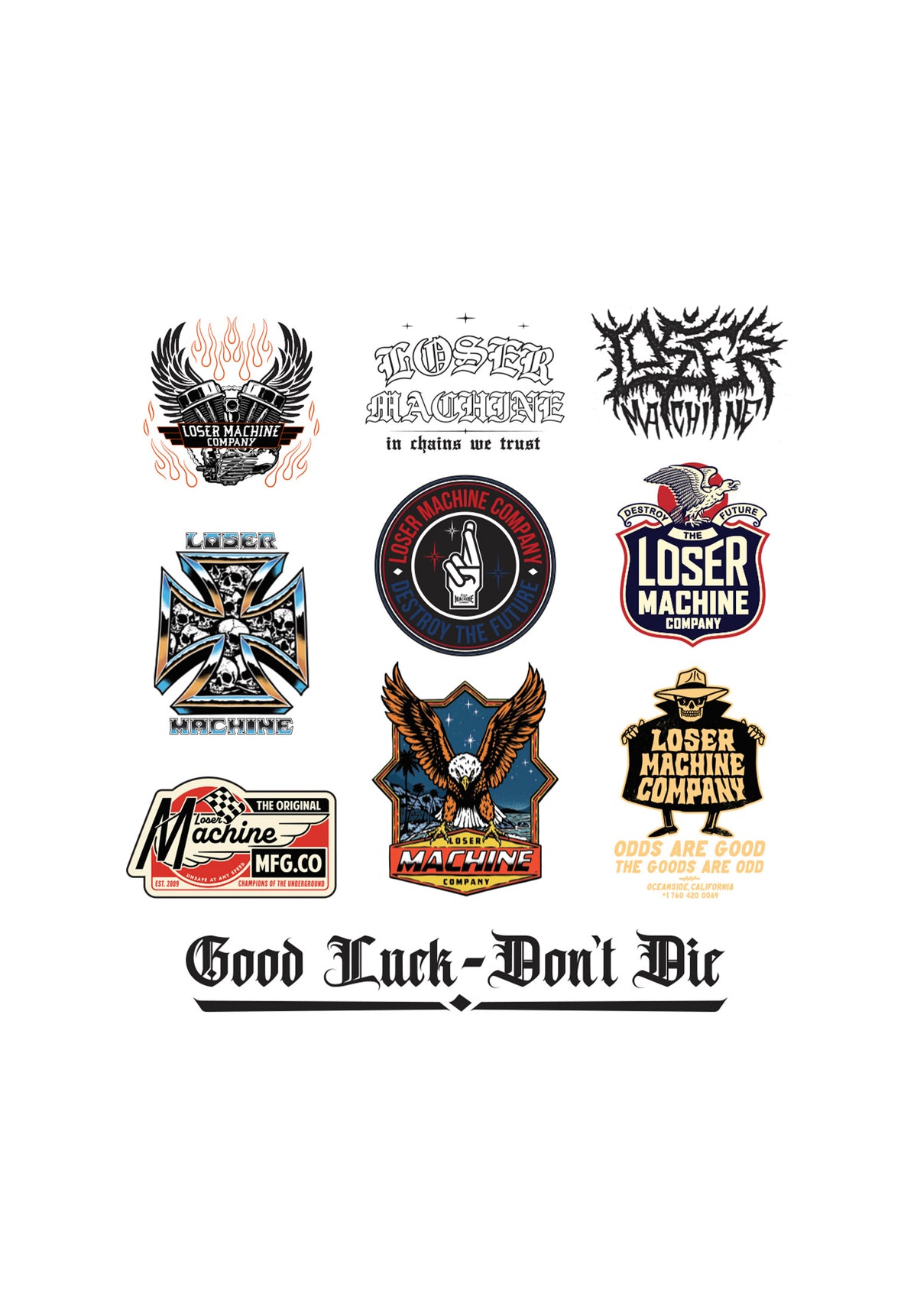 Loser Machine Sticker Razorblade Sticker Pack XII Loser-Machine diverser Artikel in assorted für Herren ...