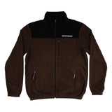 BTG Fleece Jacket darkbrown-black Vorderansicht