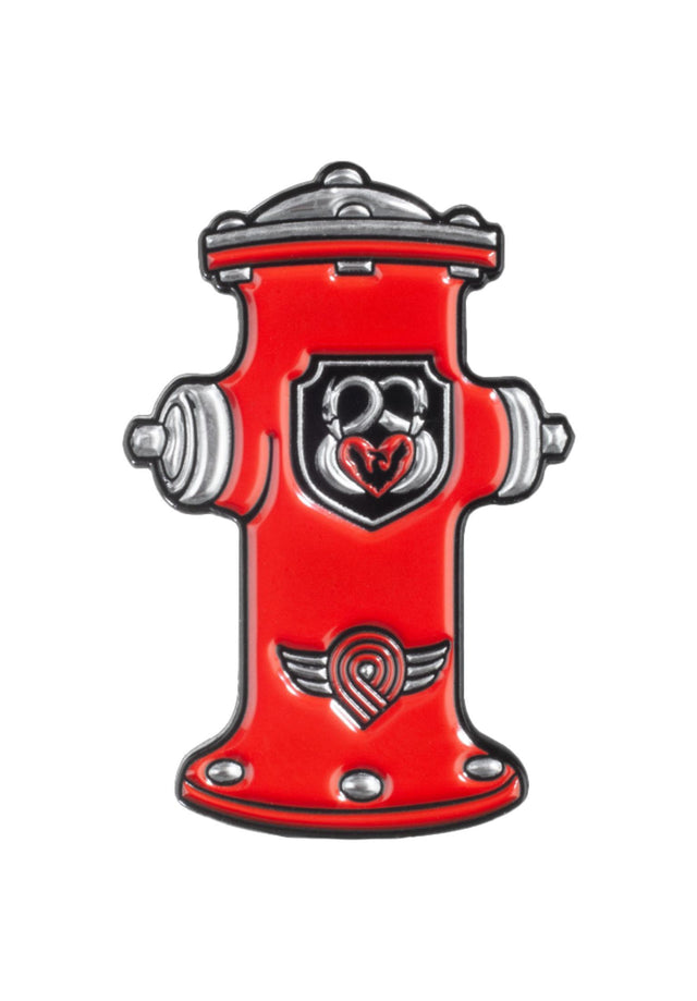 Andy Anderson Hydrant Lapel Pin red Vorderansicht