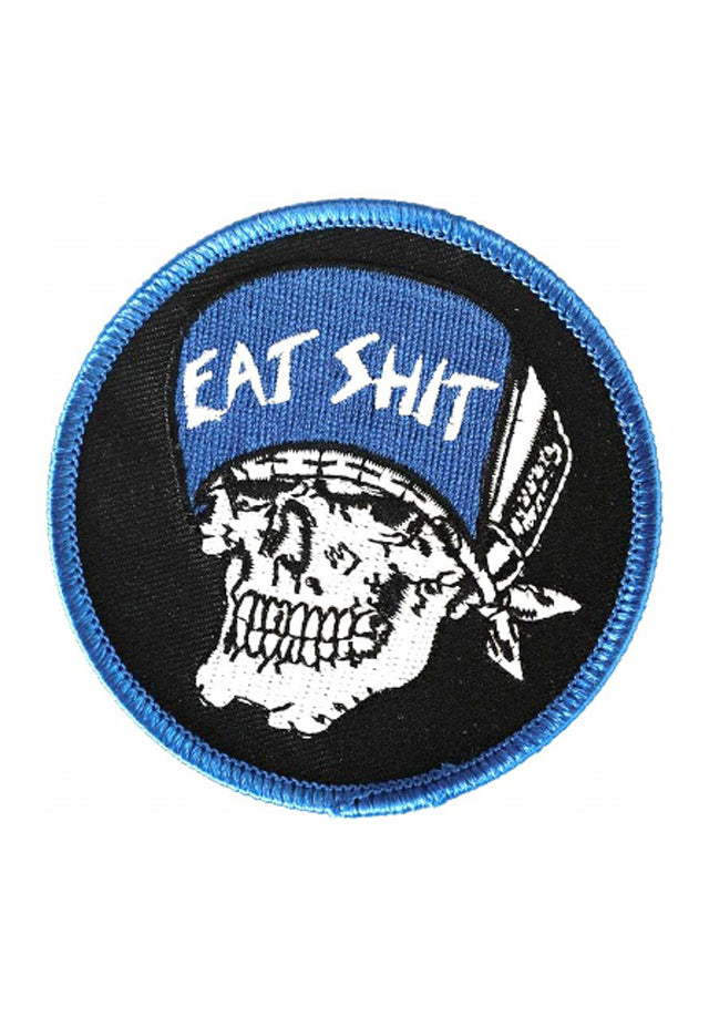 Skates Eat Shit Patch blue Vorderansicht